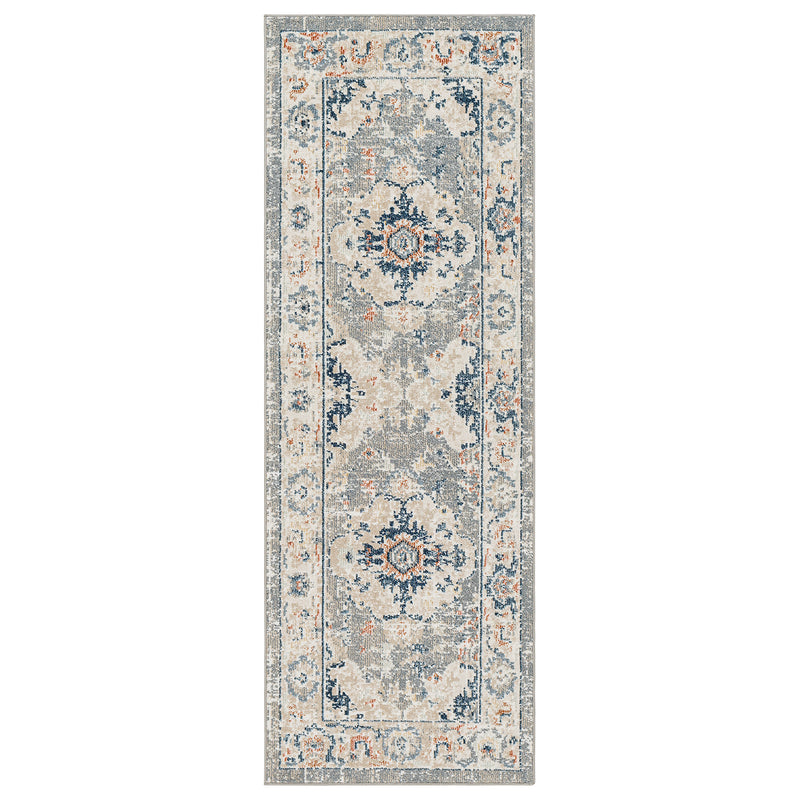 Livabliss Santana Navy Machine Woven Rug