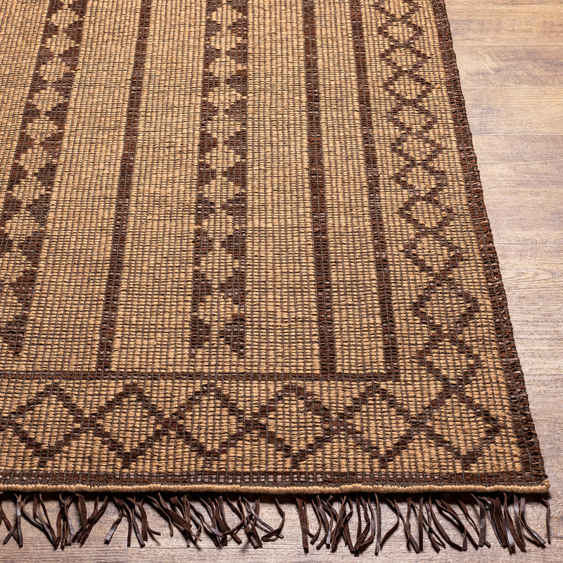 Surya Touareg Leather Hand Woven Rug