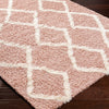 Livabliss Urban Shag Pink Machine Woven Rug