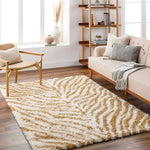 Livabliss Urban Shag Tiger Machine Woven Rug