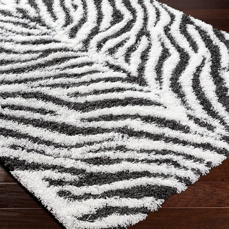 Livabliss Urban Shag Tiger Machine Woven Rug