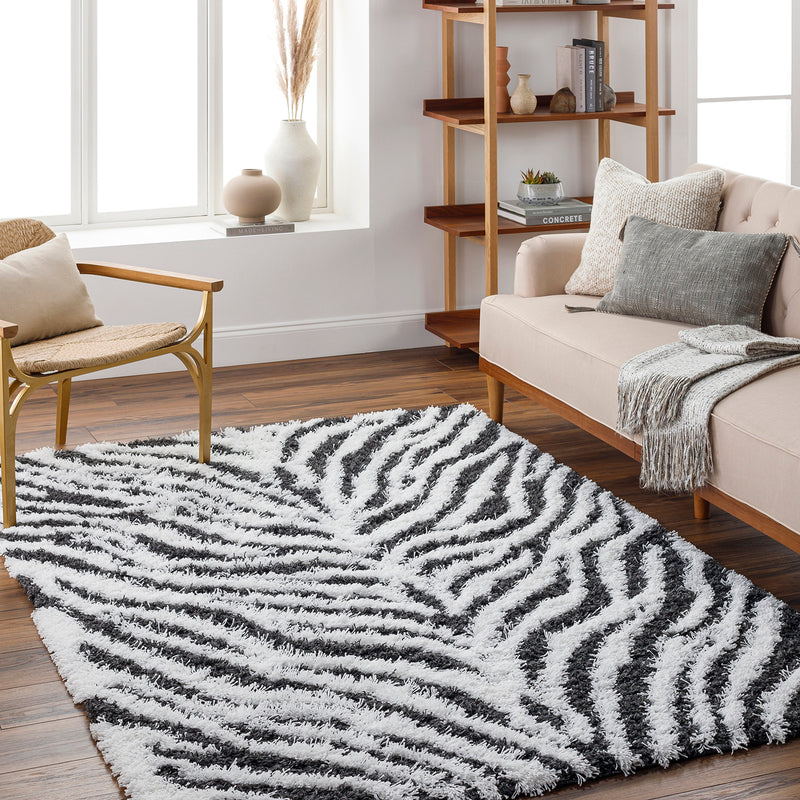 Livabliss Urban Shag Tiger Machine Woven Rug