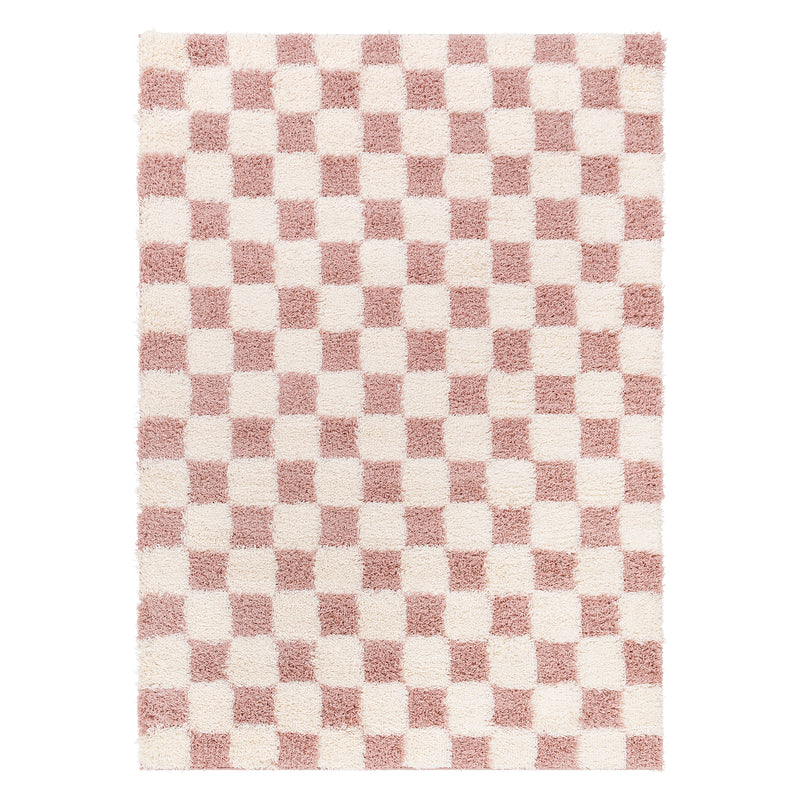 Livabliss Urban Shag Checker Machine Woven Rug