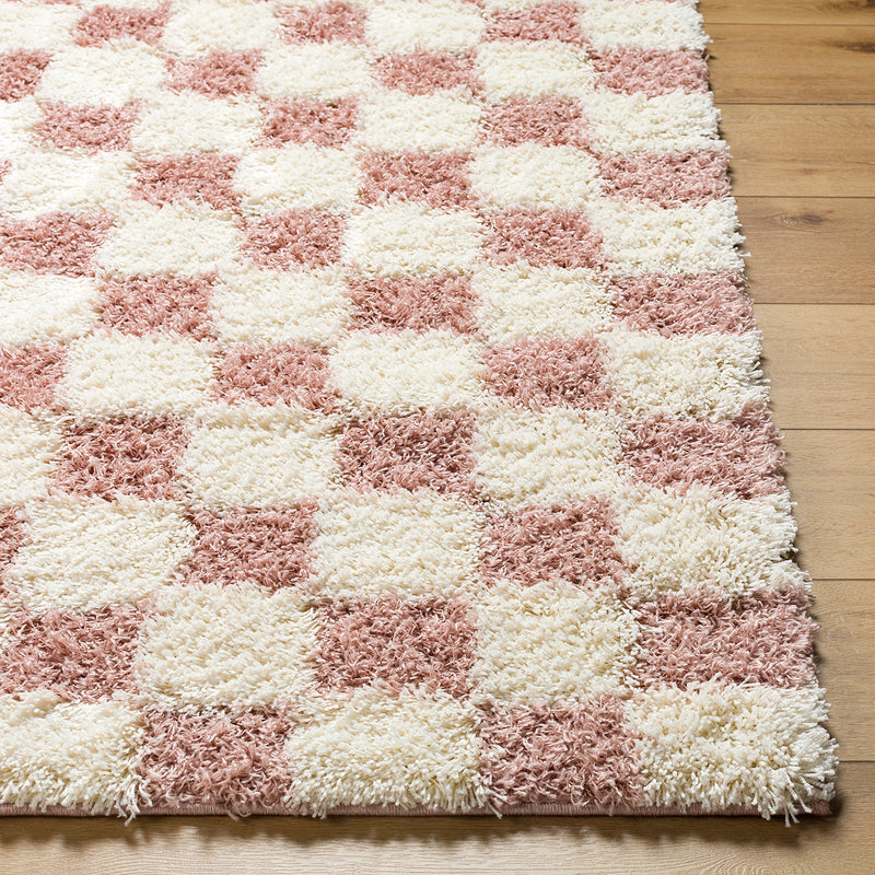 Livabliss Urban Shag Checker Machine Woven Rug