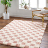 Livabliss Urban Shag Checker Machine Woven Rug