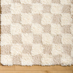 Livabliss Urban Shag Checker Machine Woven Rug