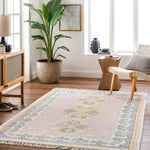 Livabliss Valerie Mauve Hand Woven Rug