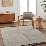 Surya Vivian Dark Fringe Hand Woven Rug