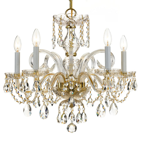 Crystorama Traditional Crystal 1005 5-Light Chandelier