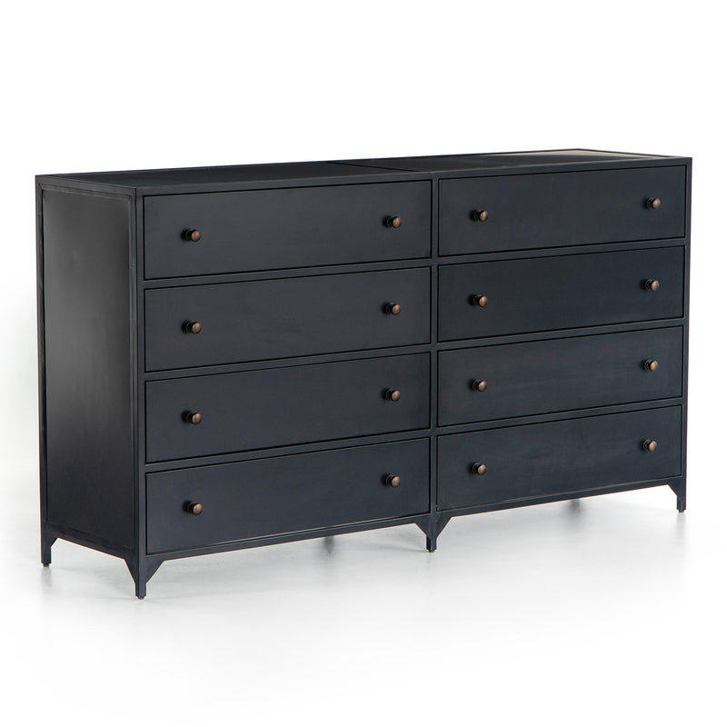 Four Hands Belmont 8 Drawer Metal Dresser