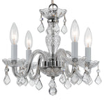 Crystorama Traditional Crystal 1064 4-Light Mini Chandelier