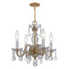 Crystorama Traditional Crystal 1064 4-Light Mini Chandelier