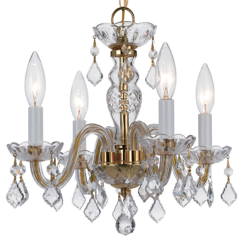 Crystorama Traditional Crystal 1064 4-Light Mini Chandelier