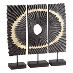 Cyan Design Ruffle 3-Piece Sculpture