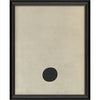 Letter Period Black on White Framed Print