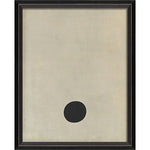 Letter Period Black on White Framed Print