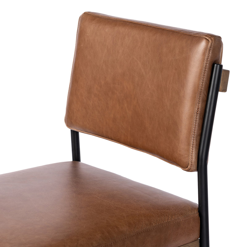 Four Hands Benton Leather Bar Stool Set of 2