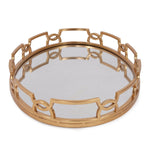 Bright Gold Metal Tray