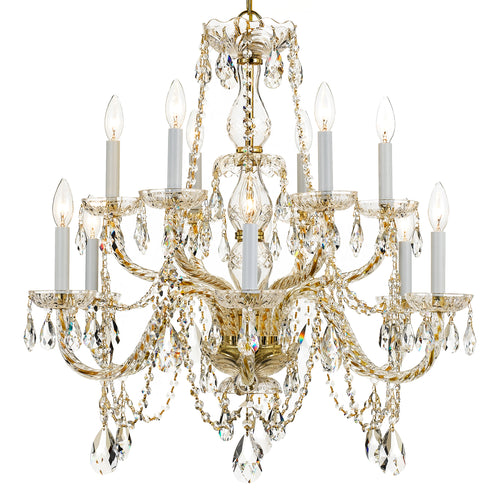 Crystorama Traditional Crystal 1135 12-Light Chandelier