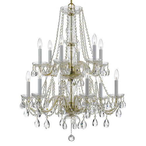 Crystorama Traditional Crystal 1137 12-Light Chandelier