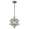 Ashford Star Antique Brass Mini Pendant