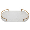 Glisan Oval Marble Tray