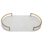 Glisan Oval Marble Tray