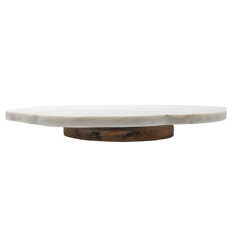 Organic Marble Lazy Susan