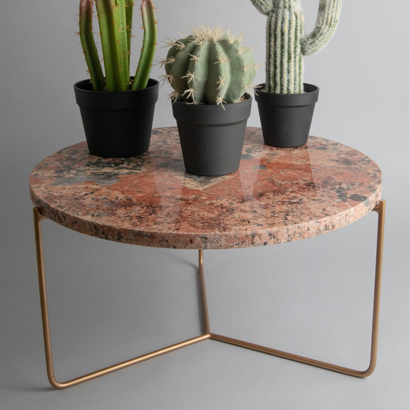 Machrea Granite Accent Table