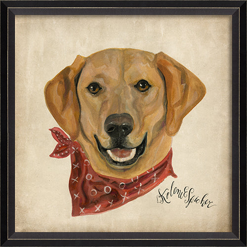 Dog Portrait Buddy Framed Print