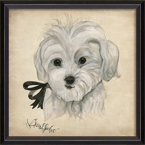 Dog Portrait Lucky Framed Print