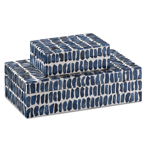 Currey & Co Indigo Box Set of 2