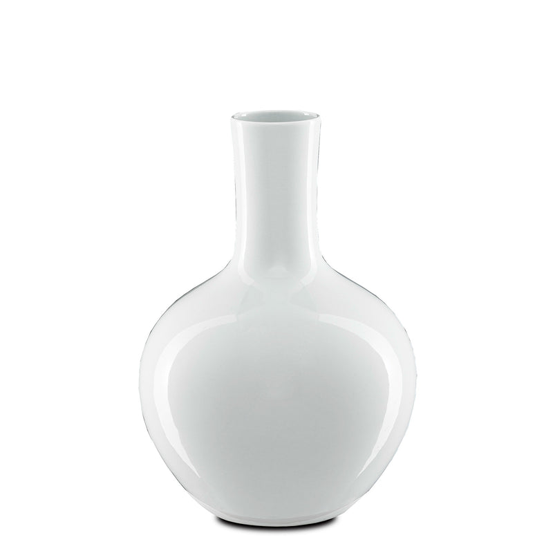 Currey & Co Imperial White Gourd Vase - Final Sale