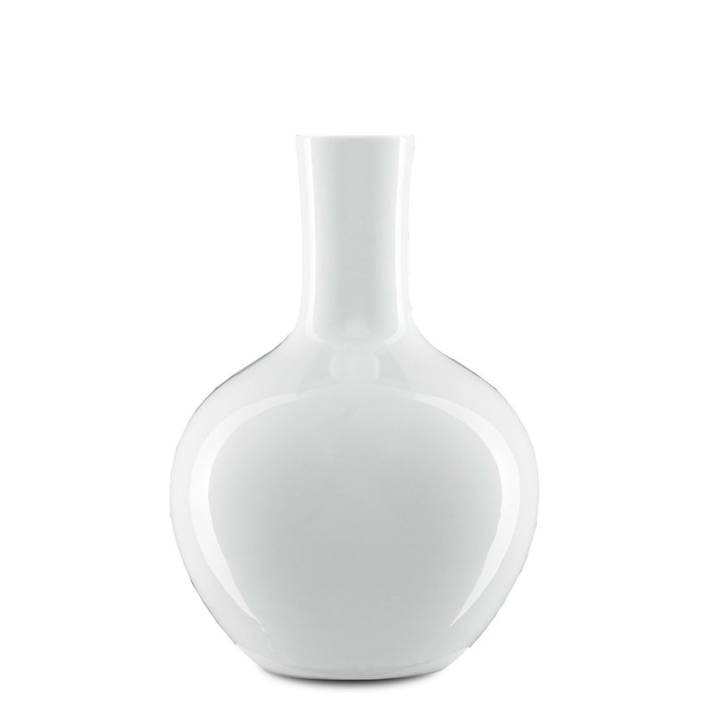 Currey & Co Imperial White Gourd Vase - Final Sale