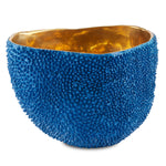 Currey & Co Jackfruit Cobalt Blue Vase - Final Sale