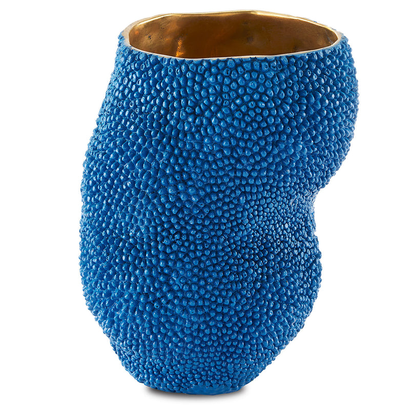 Currey & Co Jackfruit Cobalt Blue Vase - Final Sale