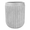 Ribbed Concrete Planter