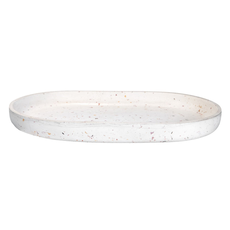 Lister Terrazzo Concrete Oval Tray