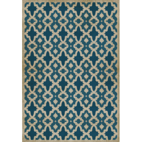 Pattern 31 - Blue Mosque Vinyl Floorcloth