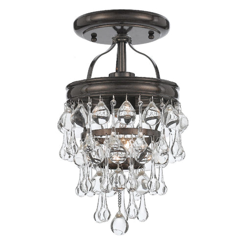 Crystorama Calypso 1-Light Semi Flush Ceiling Mount