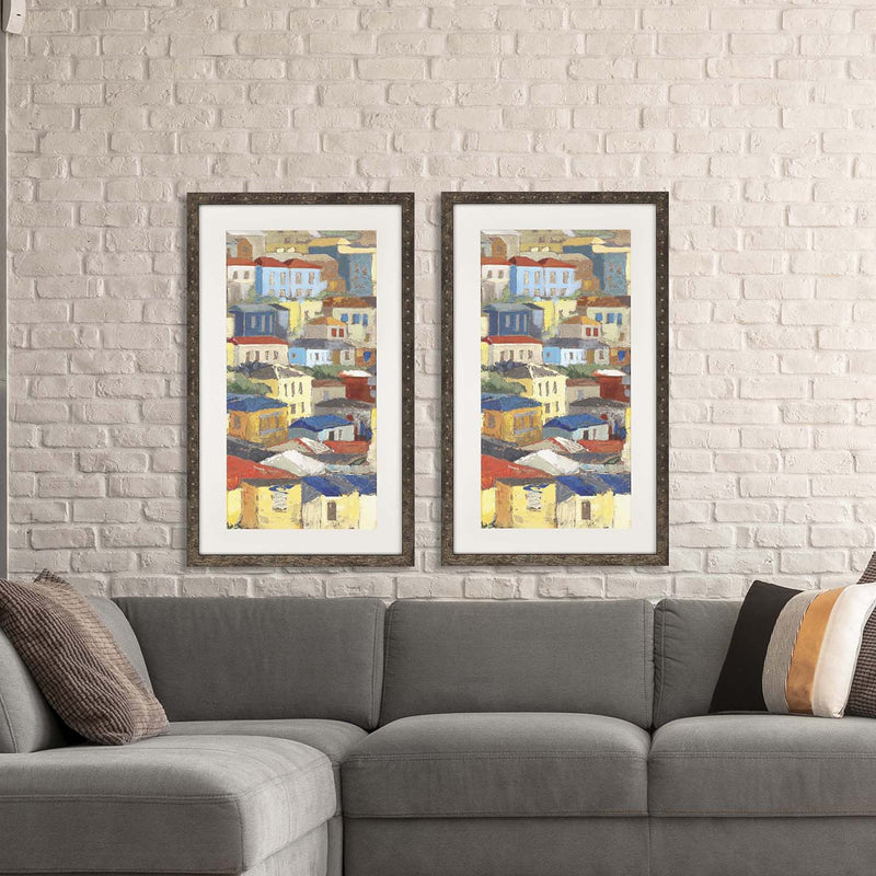 Meagher Primary Rooftops Framed Art Set of 2