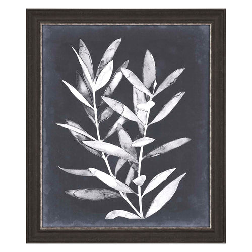 Meagher Midnight Leaves II Framed Art