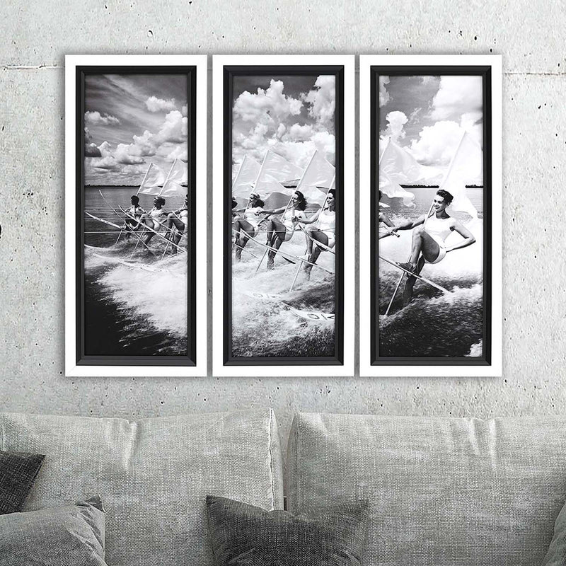 Chelsea Water Ski Parade Framed Art Set of 3