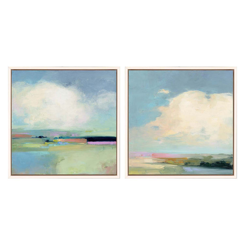 Purinton Colorful Horizon Framed Art Set of 2