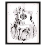 Warren Guitar Flow III Framed Art