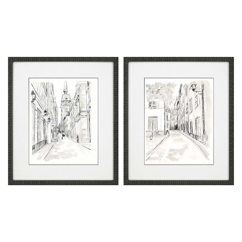 Vess European City II Framed Art Set of 2