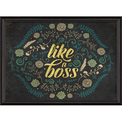 Like A Boss Framed Print