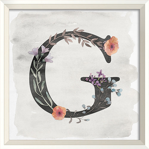 Garden Alphabet G Framed Print