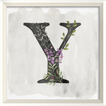 Garden Alphabet Y Framed Print