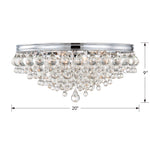 Crystorama Calypso 138 Flush Ceiling Mount